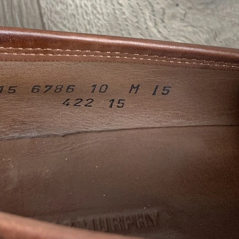 Johnston & Murphy Men's Size 10.5 M Brown Tassel Loafer Style Leather Shoes - Picture 9 of 10